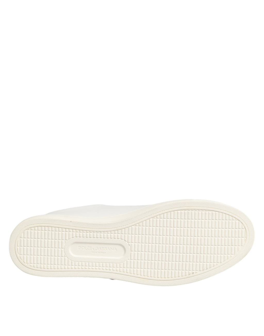 Dolce & Gabbana Weiß Leder Sacre Herz Patch Turnschuhe Schuhe