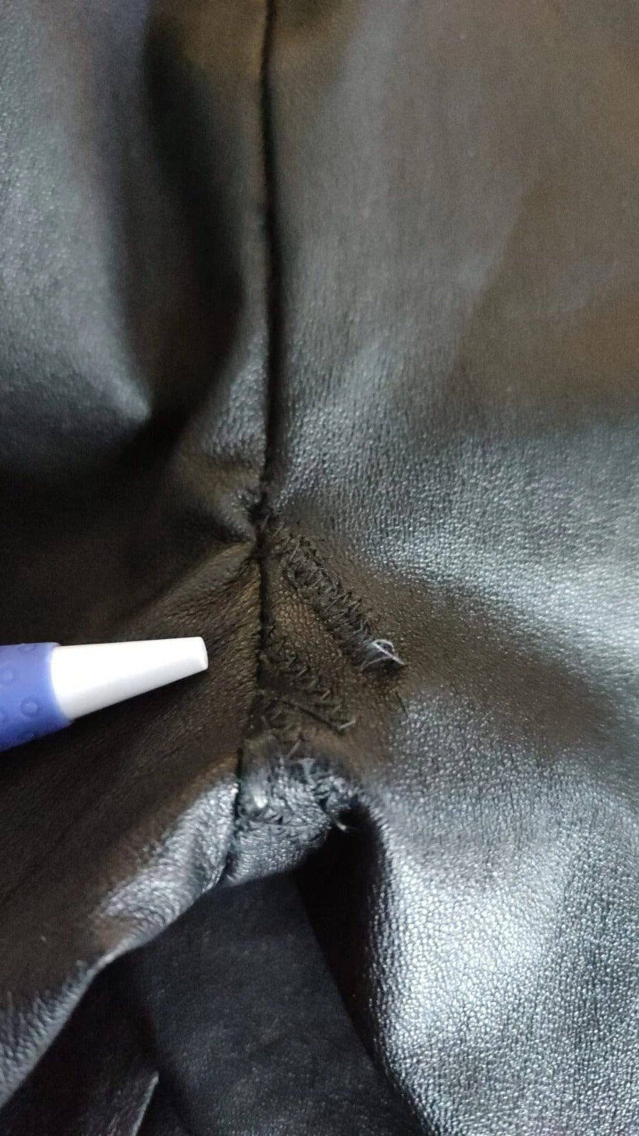 Dolce & Gabbana Schwarze Lederhose mit elastischer Taille