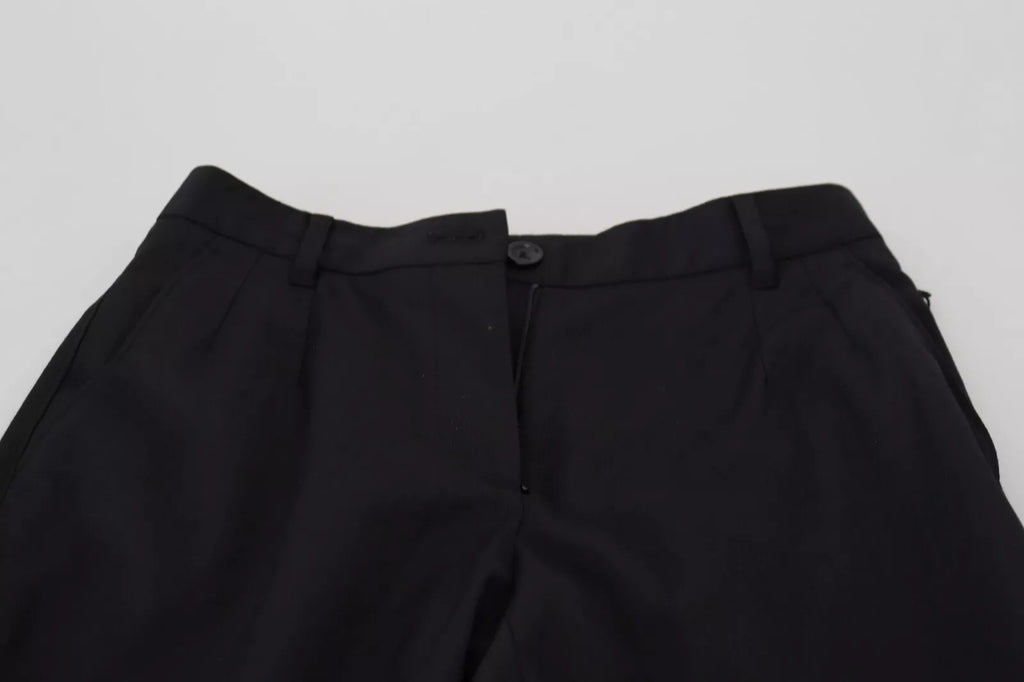 Dolce & Gabbana Schwarze Skinny-Hose mit hoher Taille STAFF Pants