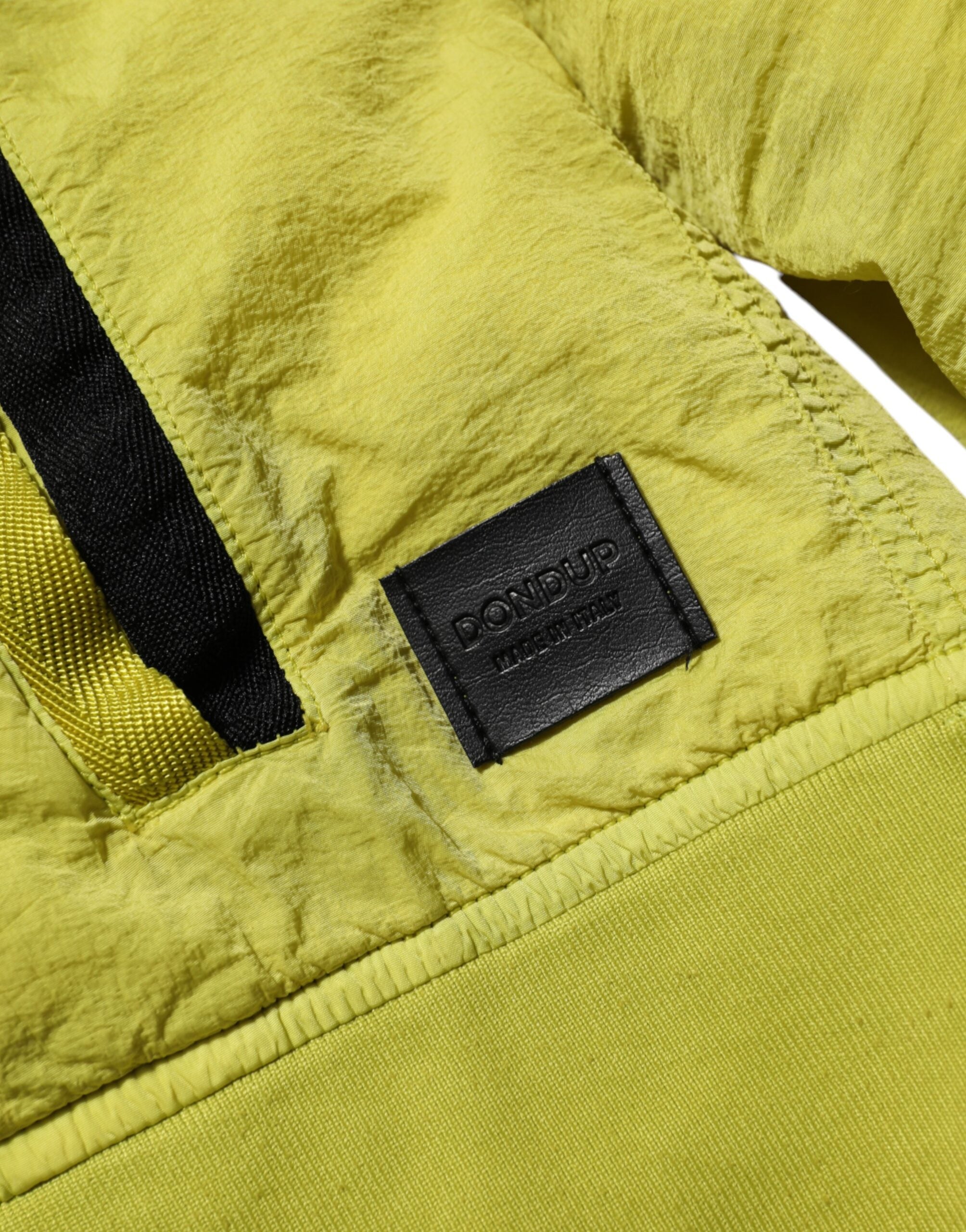 Dolce & Gabbana Gelbe Polyamid-Bomberjacke mit Reißverschluss für Damen