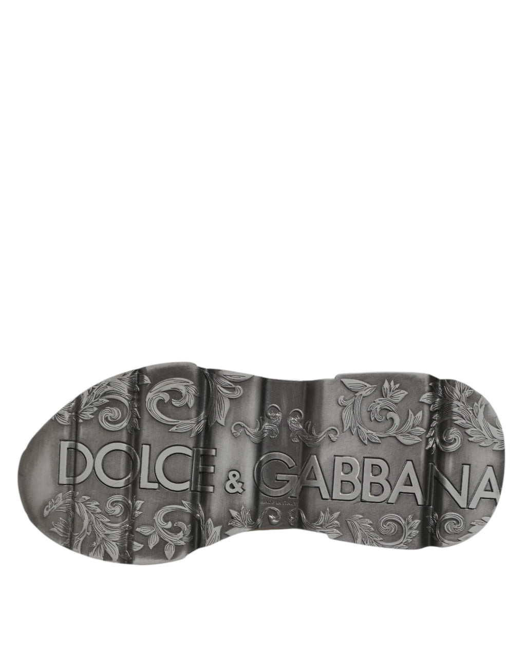 Dolce & Gabbana Weiß Silber DAYMASTER Leder Männer Turnschuhe Schuhe