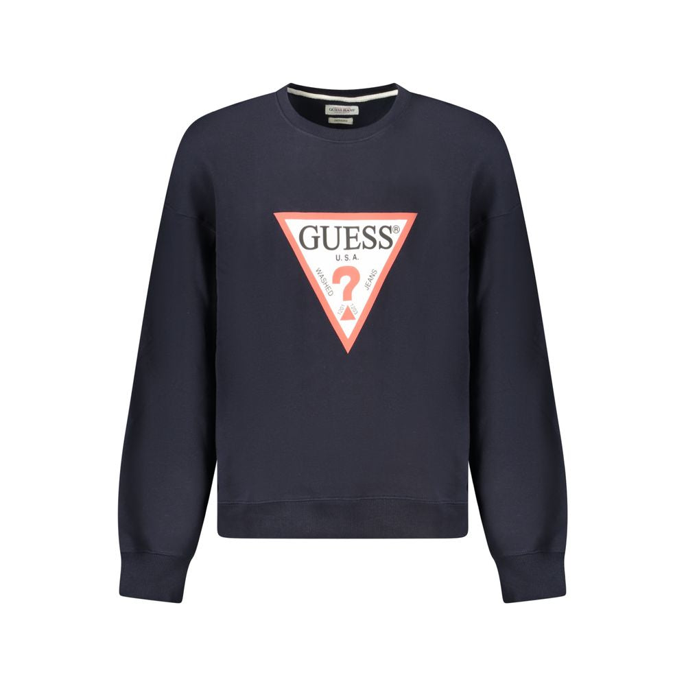 Guess Jeans Blauer Baumwollpullover