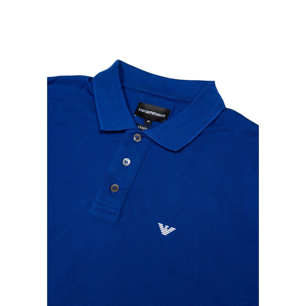 Emporio Armani Blaues Baumwoll-Poloshirt