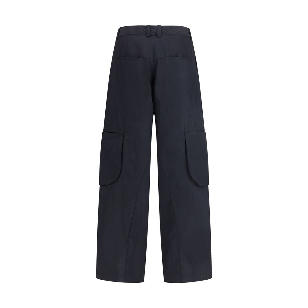 Jacquemus Schwarze Baumwoll-Cargo-Hose