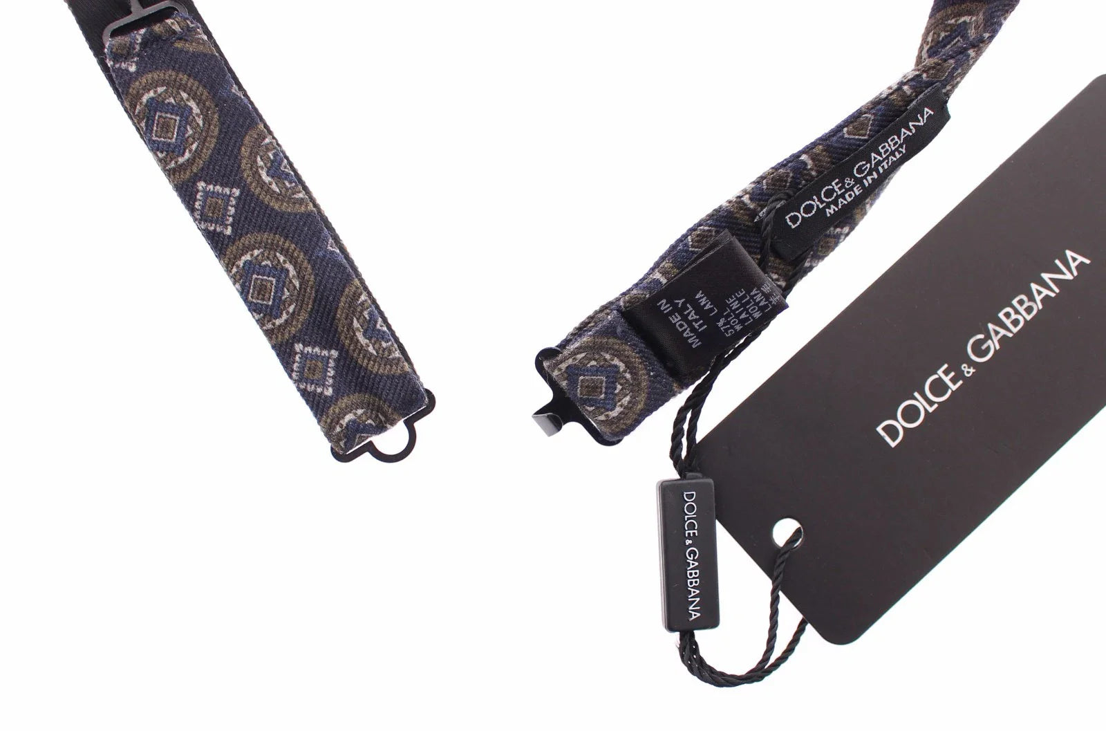 Dolce & Gabbana Blaue Seide Barock Fantasi Gebundene Fliege Papillon