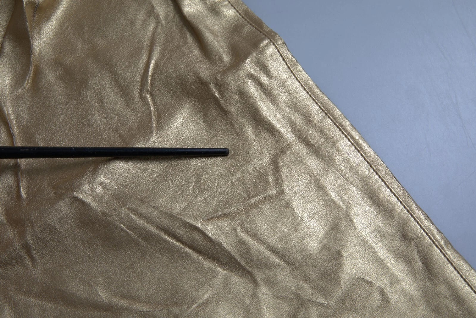 Dolce & Gabbana Gold High Waist Skinny Frauen Metallic-Hose