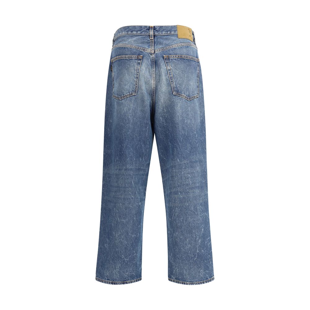 Haikure Hellblaue Baumwoll-Jeans mit lockerer Passform