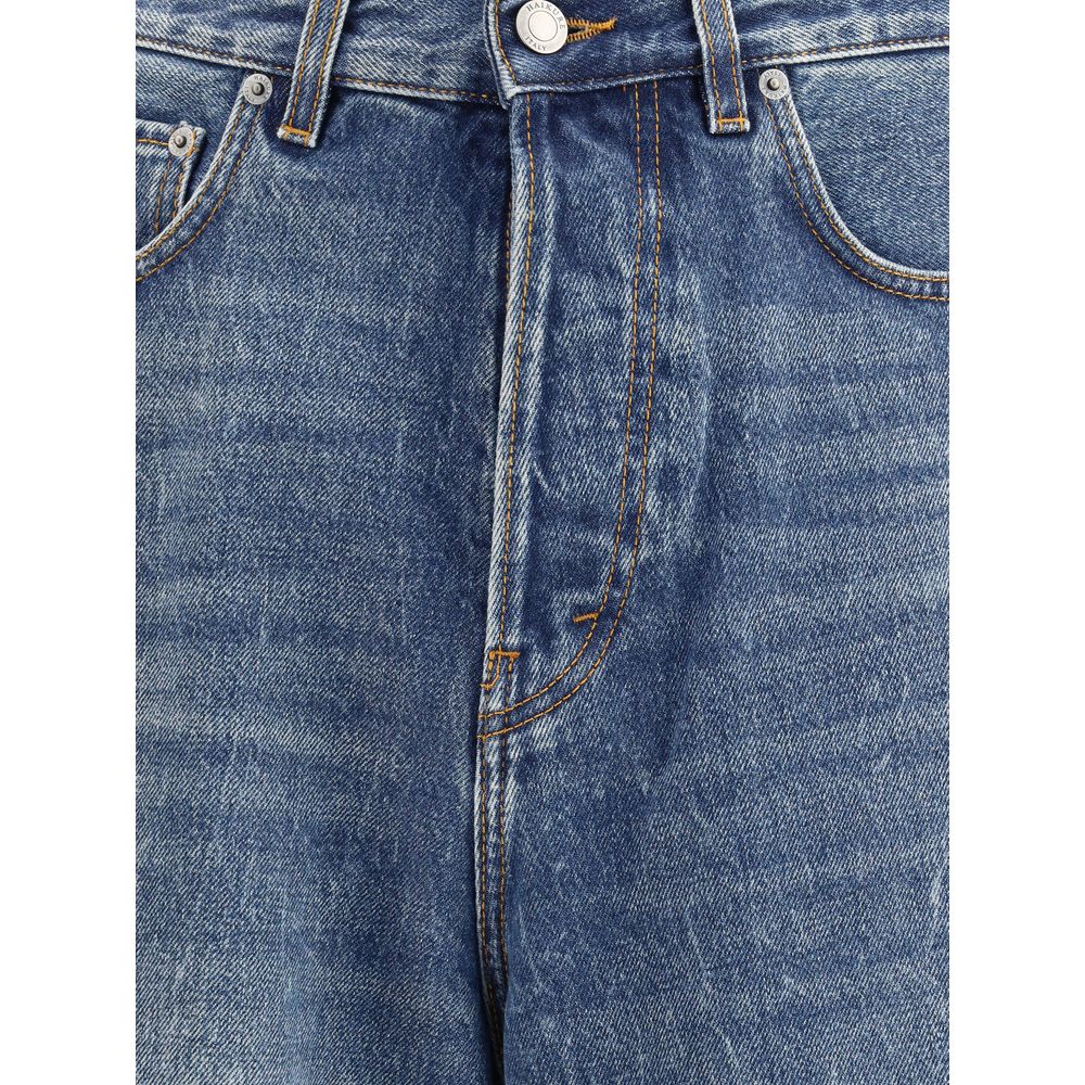 Haikure Hellblaue Baumwoll-Jeans mit lockerer Passform