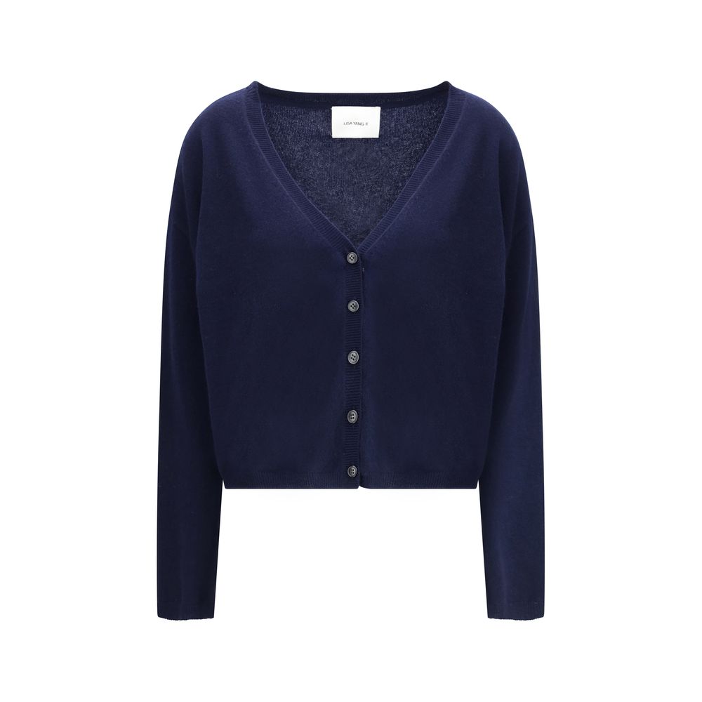 Lisa Yang Blauer Kaschmir-Cardigan