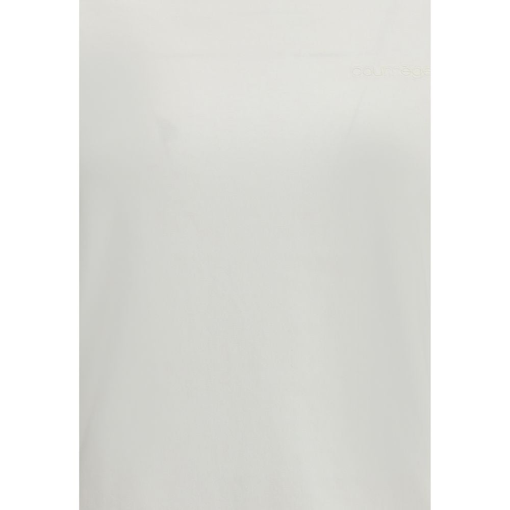 Courrèges Weißes Baumwoll-T-Shirt
