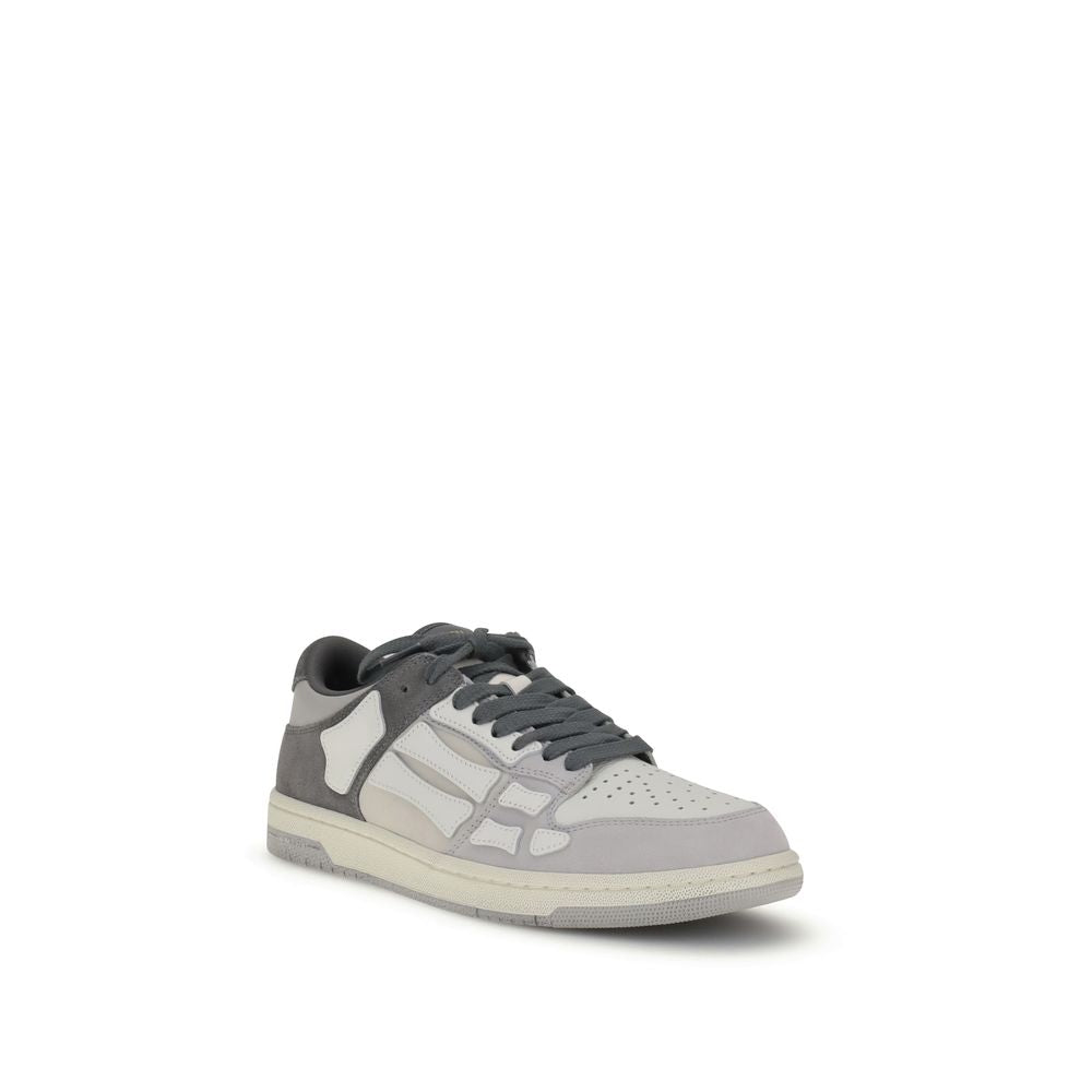 Amiri Graue Kalbshaut Bos Taurus Low-Top Sneaker