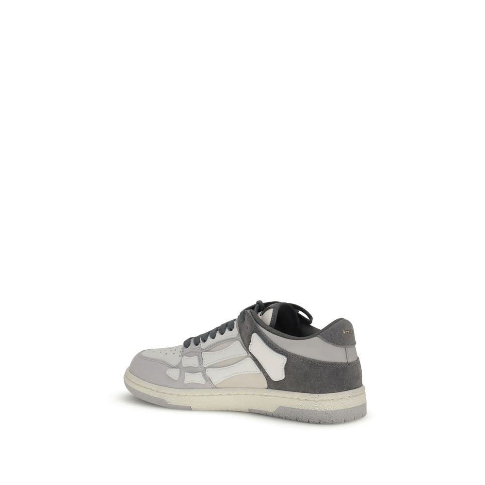 Amiri Graue Kalbshaut Bos Taurus Low-Top Sneaker