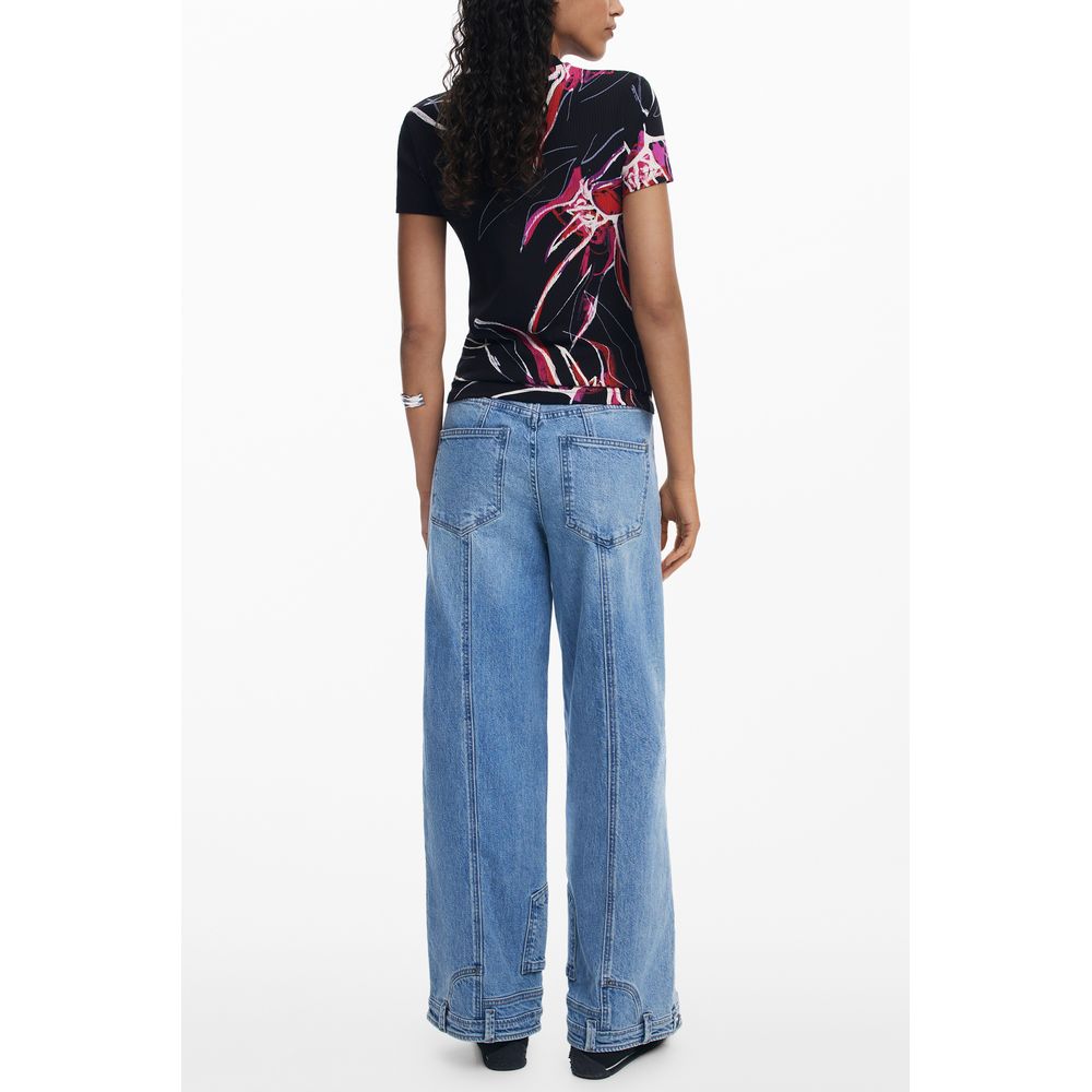 Desigual Schwarz Elastan Tops &amp