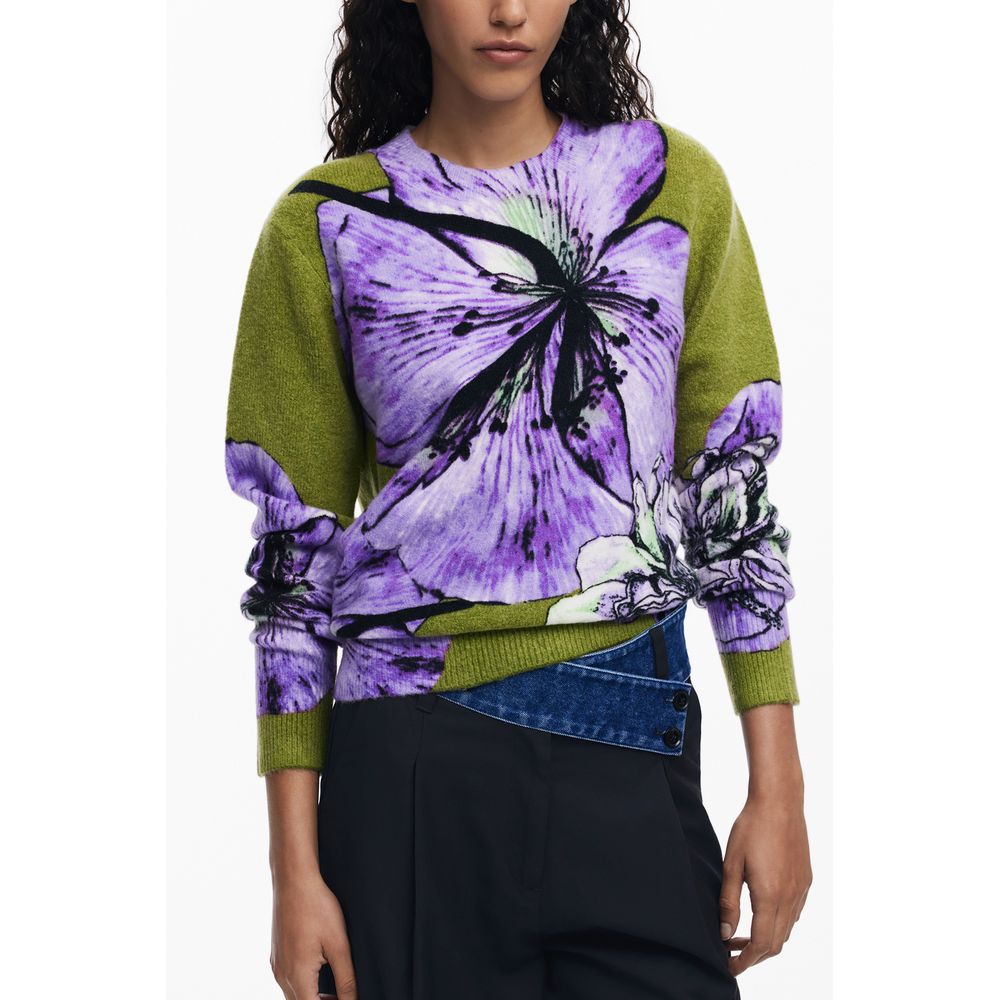 Desigual Lila Elastan Pullover