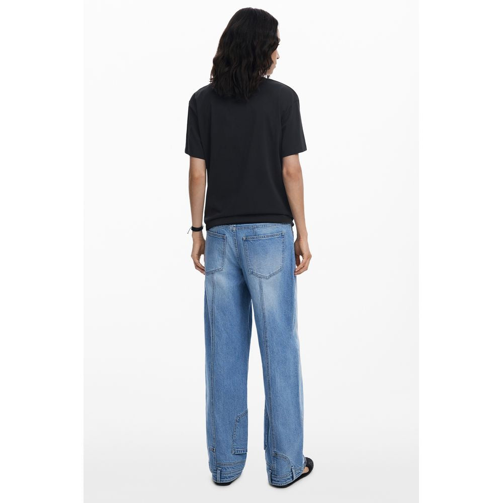 Desigual Schwarze Baumwoll-Oberteile &amp