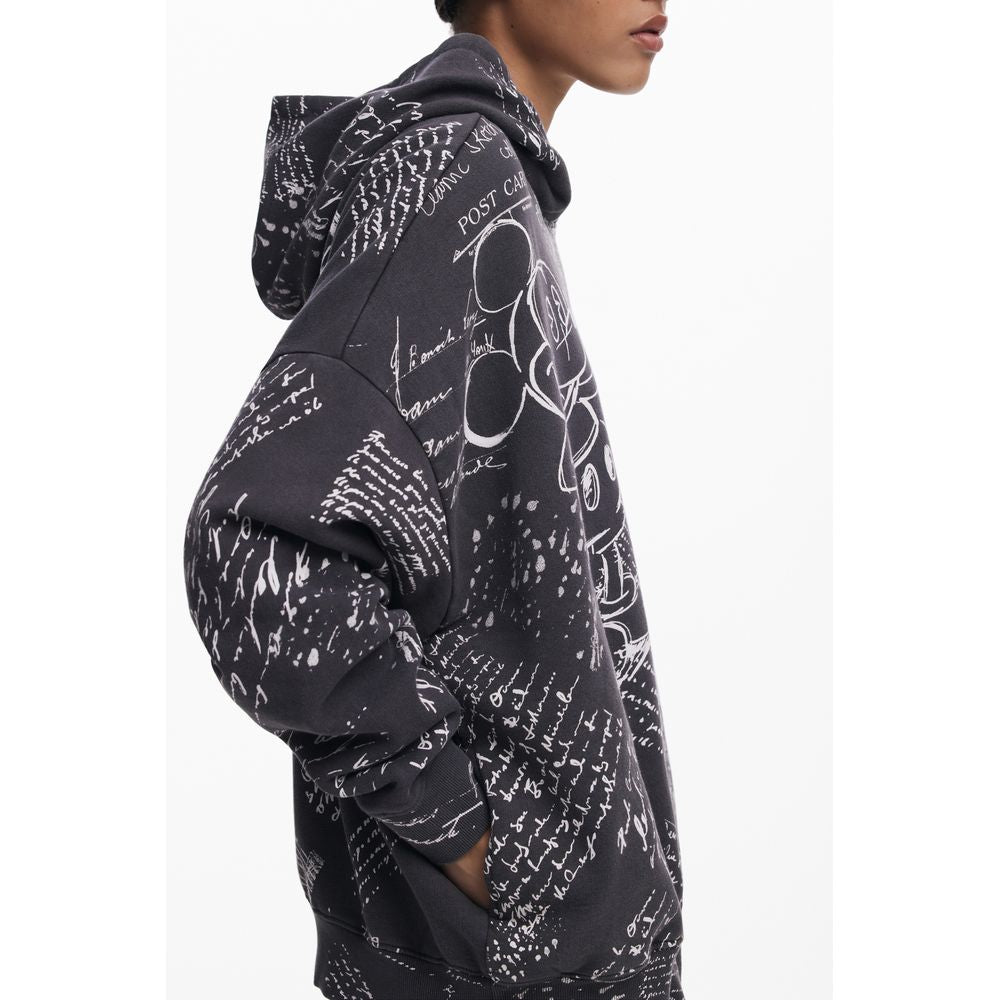 Desigual Schwarzer Baumwollpullover