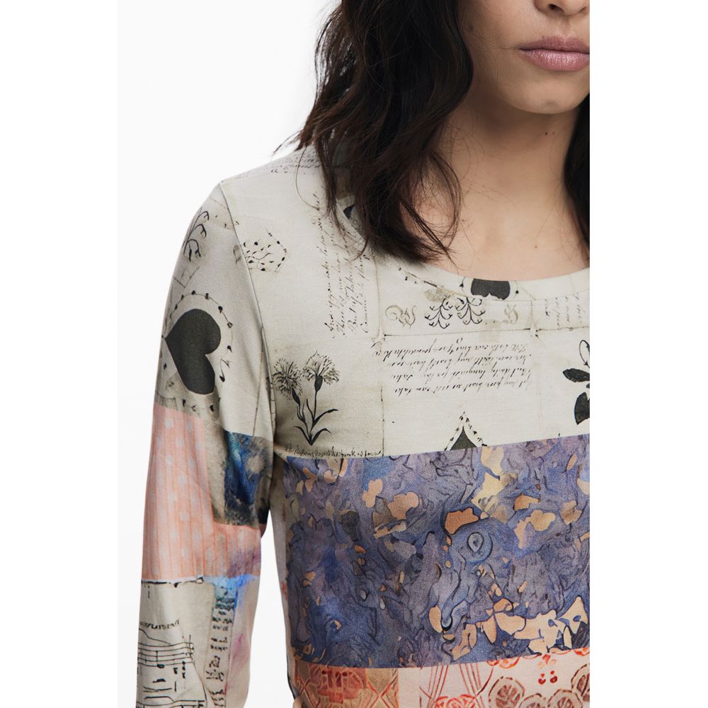 Desigual Beige Elastan Oberteile &amp