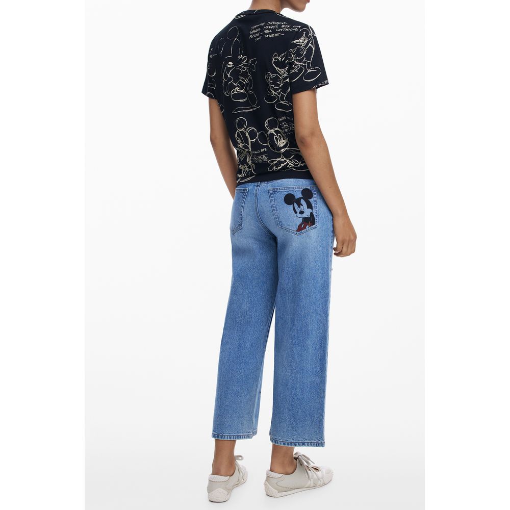Desigual Schwarze Baumwoll-Oberteile &amp