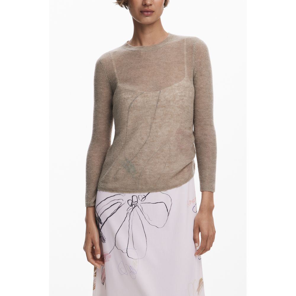 Desigual Weißes Polyesterkleid