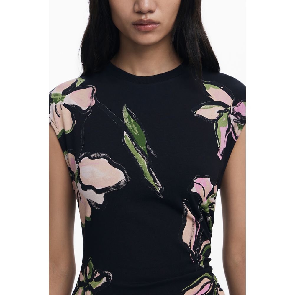 Desigual Schwarzes Baumwollkleid