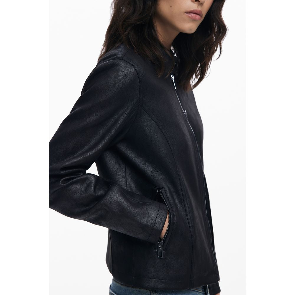 Desigual Schwarze Polyesterjacken &amp
