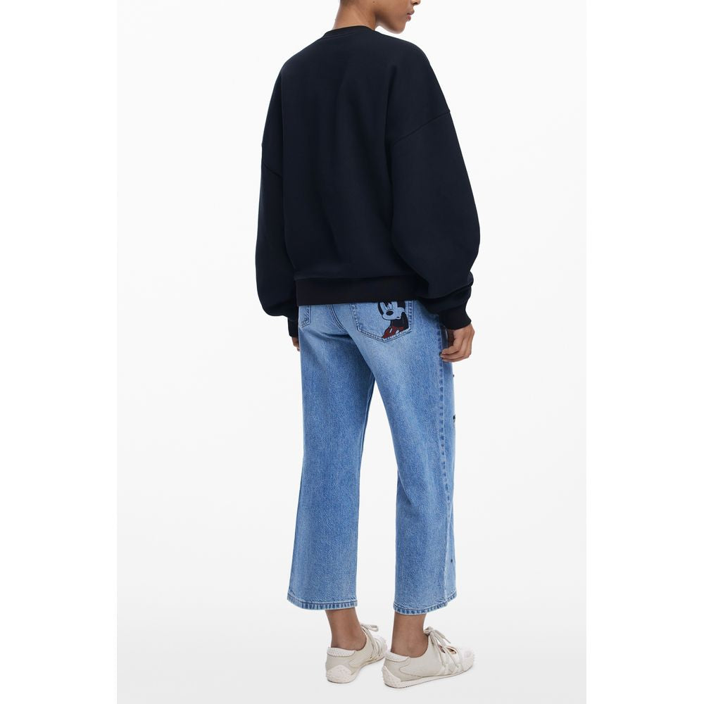Desigual Schwarzer Baumwollpullover