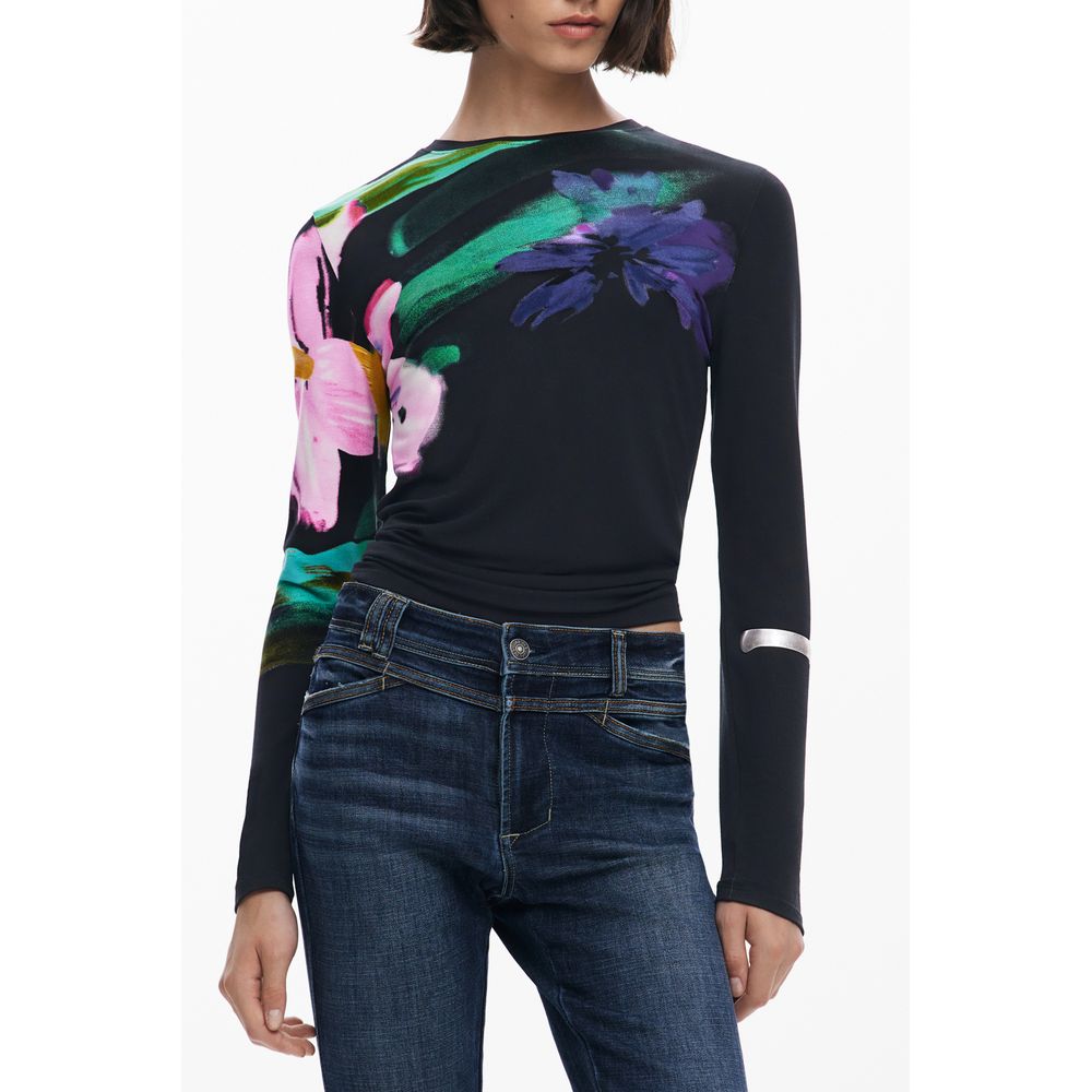 Desigual Schwarz Elastan Tops &amp