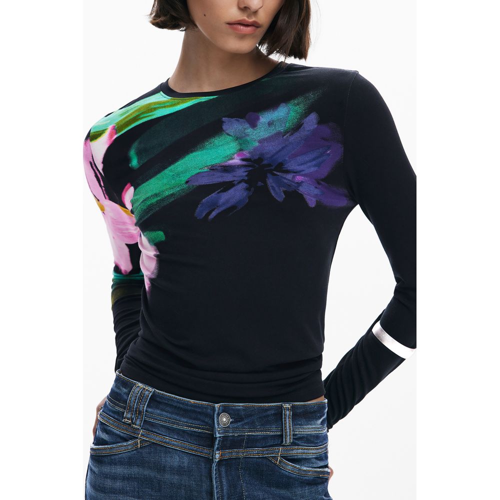 Desigual Schwarz Elastan Tops &amp
