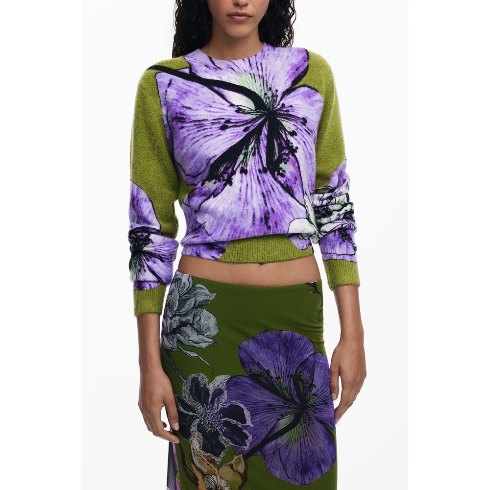 Desigual Grüner Polyester-Rock