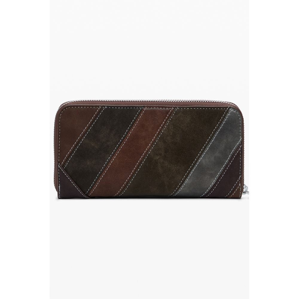 Desigual Portemonnaie aus braunem Polyethylen