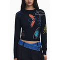 Desigual Black Viscosa Women's Jersey