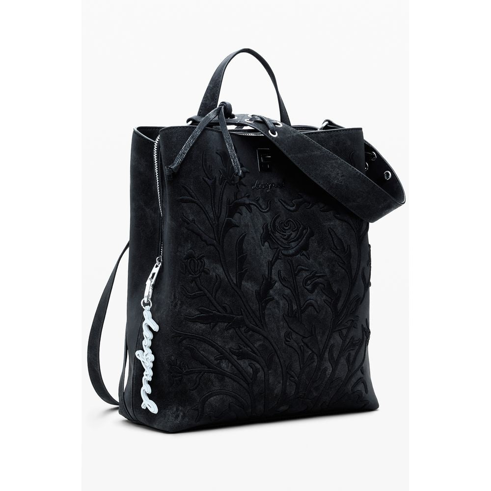 Desigual Schwarzer Polyethylen-Rucksack