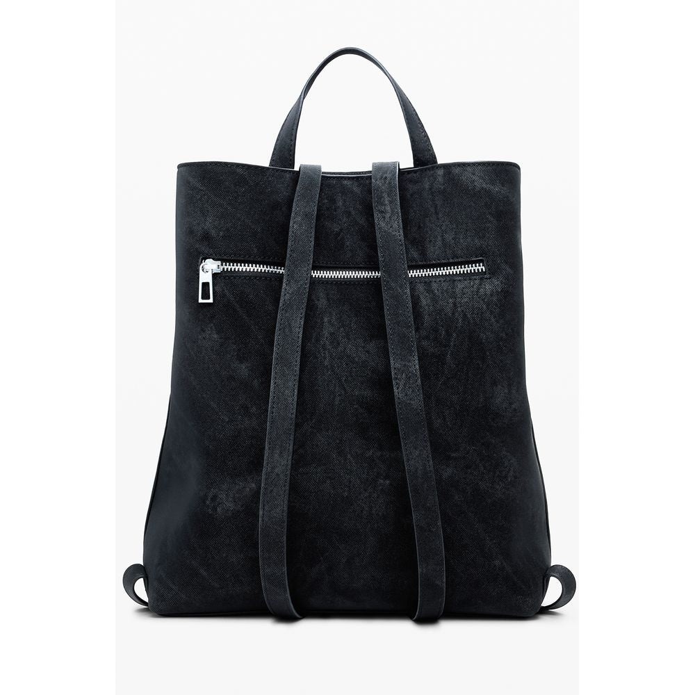 Desigual Schwarzer Polyethylen-Rucksack