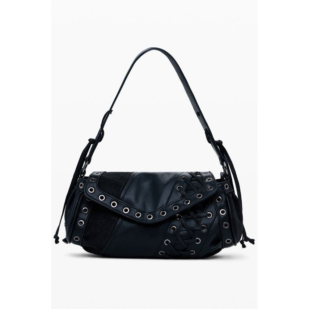 Desigual Schwarze Polyethylen-Handtasche