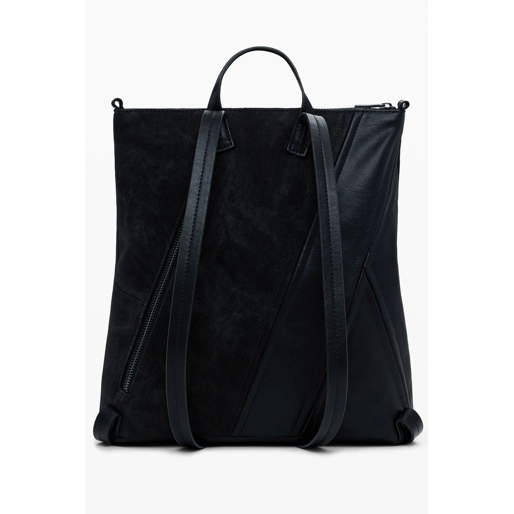 Desigual Schwarzer Polyethylen-Rucksack