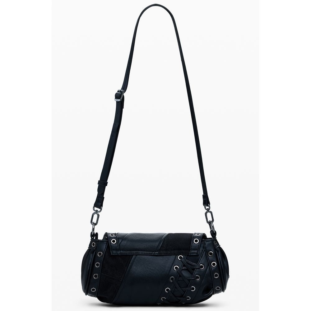 Desigual Schwarze Polyethylen-Handtasche
