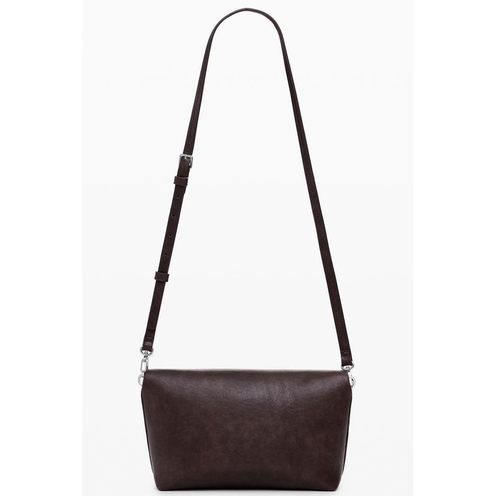 Desigual Braune Polyethylen-Handtasche