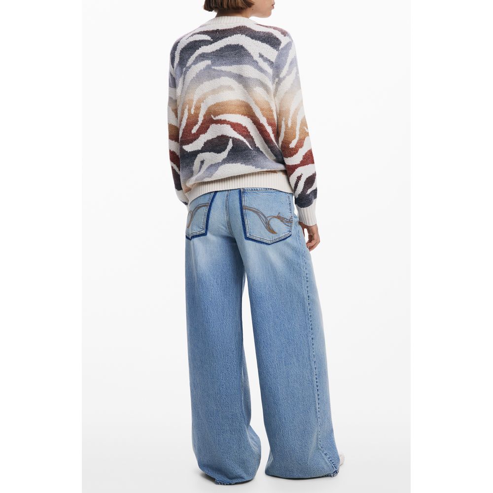 Desigual Weißer Marabu-Pullover