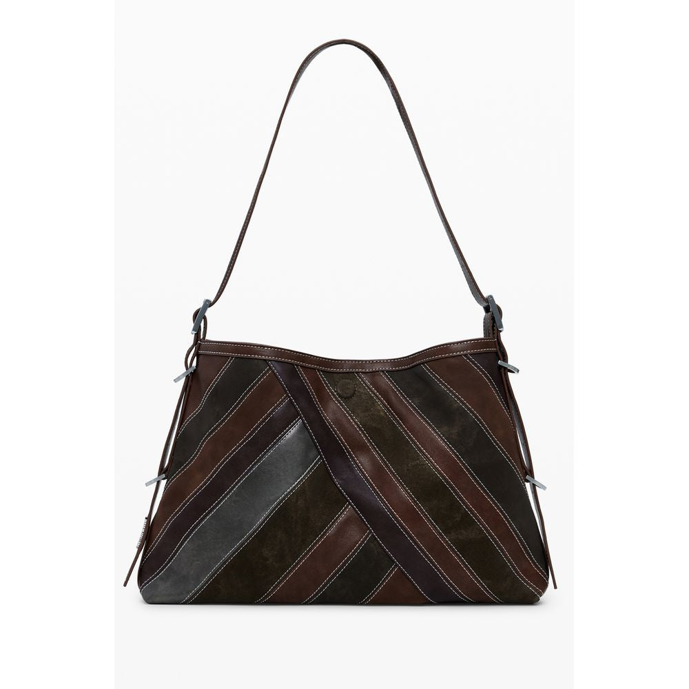 Desigual Braune Polyethylen-Handtasche