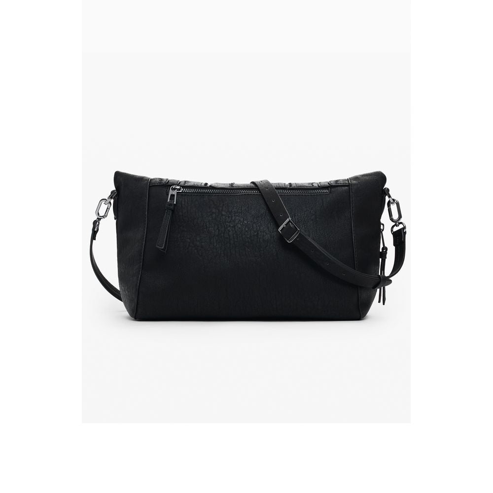 Desigual Schwarze Polyethylen-Handtasche
