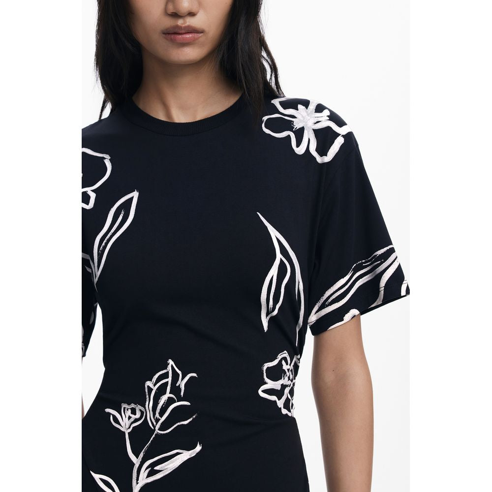 Desigual Schwarzes Baumwollkleid