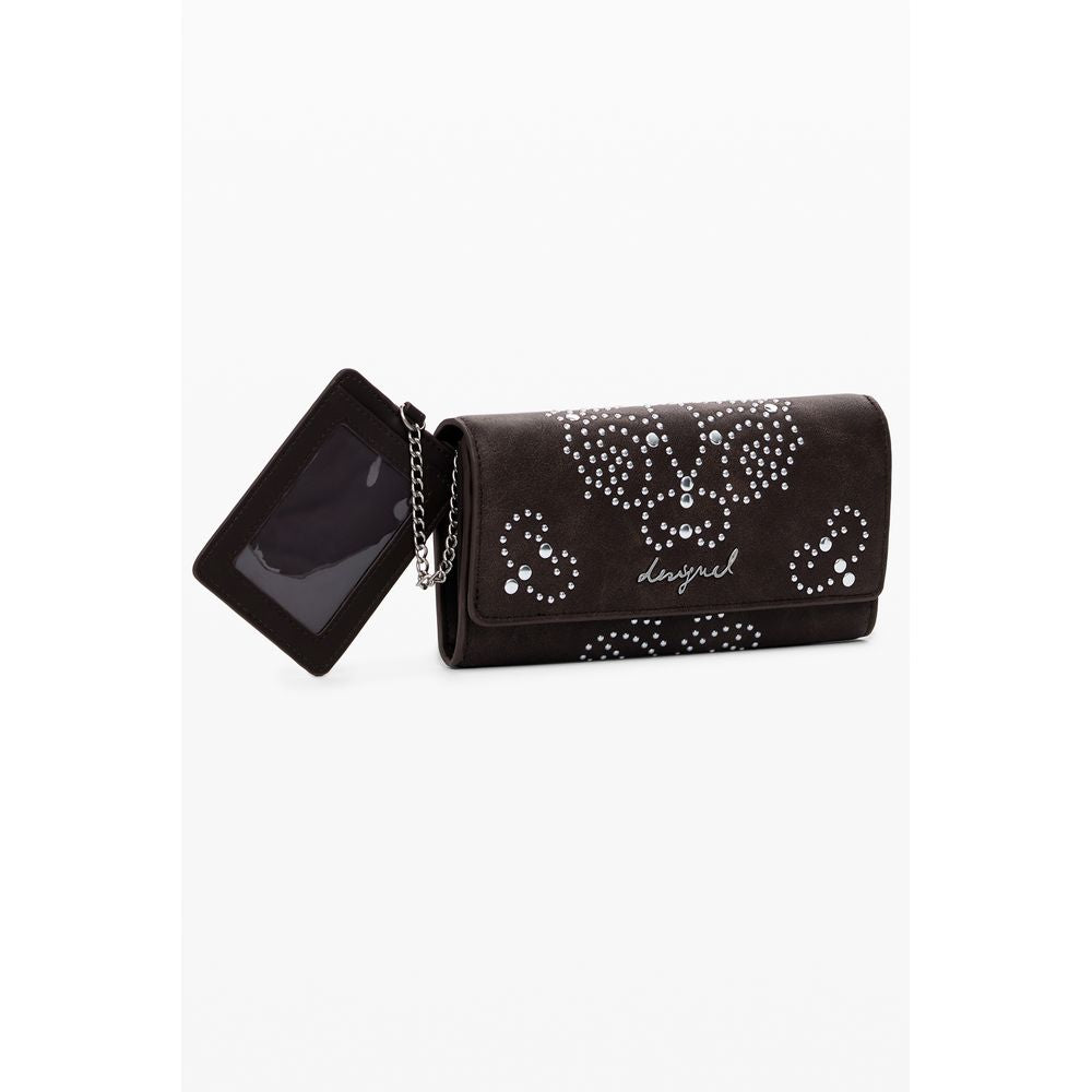 Desigual Portemonnaie aus braunem Polyethylen