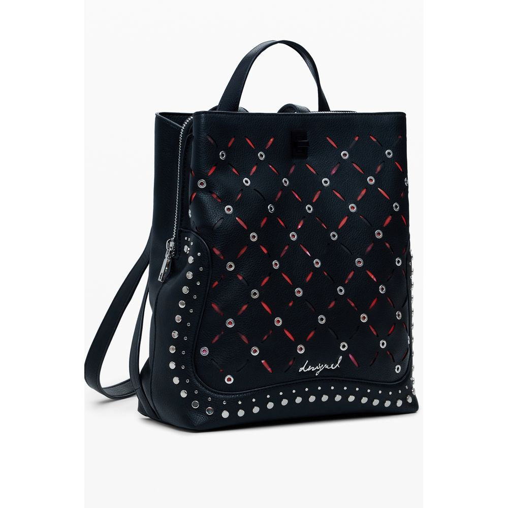 Desigual Schwarzer Polyethylen-Rucksack