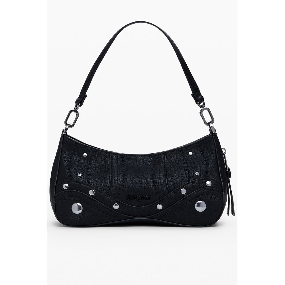 Desigual Schwarze Polyethylen-Handtasche