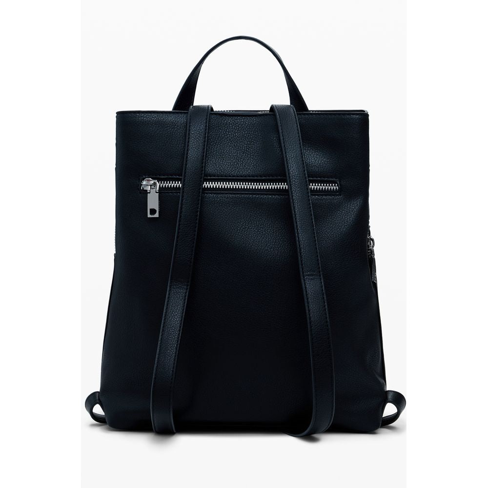 Desigual Schwarzer Polyethylen-Rucksack