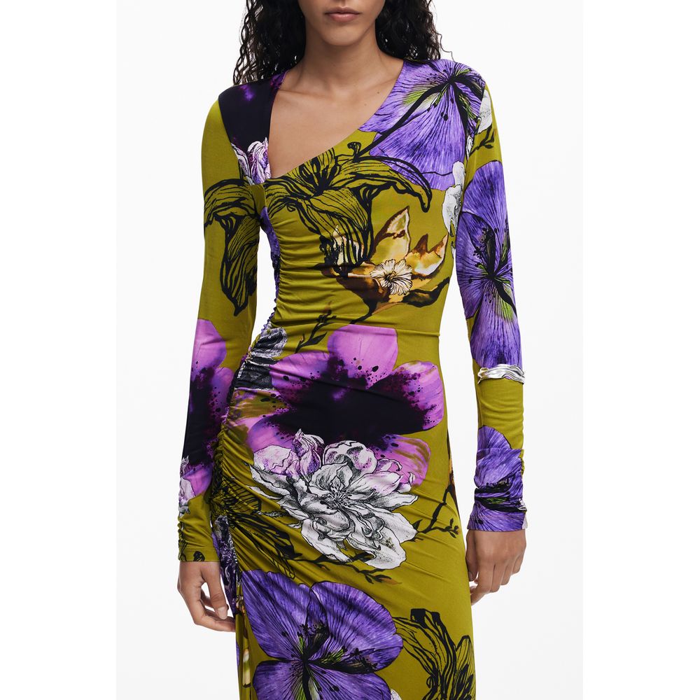 Desigual Grünes Elastan-Kleid