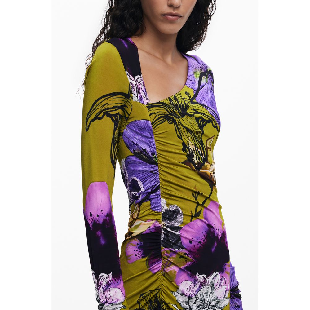 Desigual Grünes Elastan-Kleid