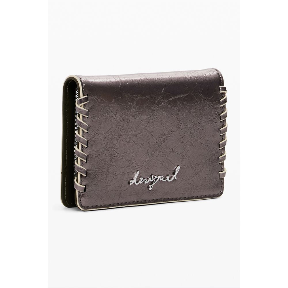 Desigual Bronze Polyethylen Brieftasche