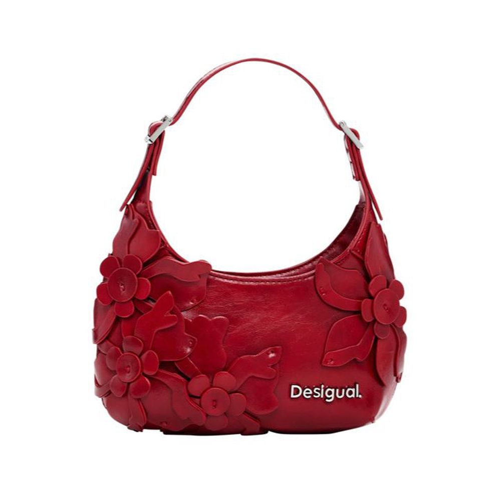 Desigual Rote Polyethylen-Handtasche
