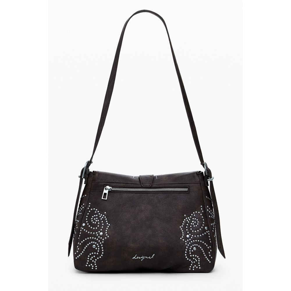 Desigual Braune Polyethylen-Handtasche